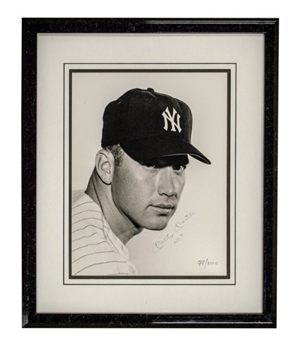Mickey Mantle Autographed Framed 16x20 Photo